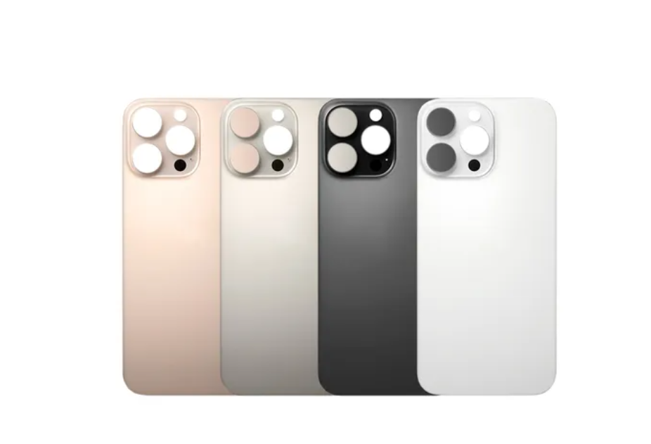 Tampa Traseira Vidro com Furo Maior Para iPhone 16 Pro Max