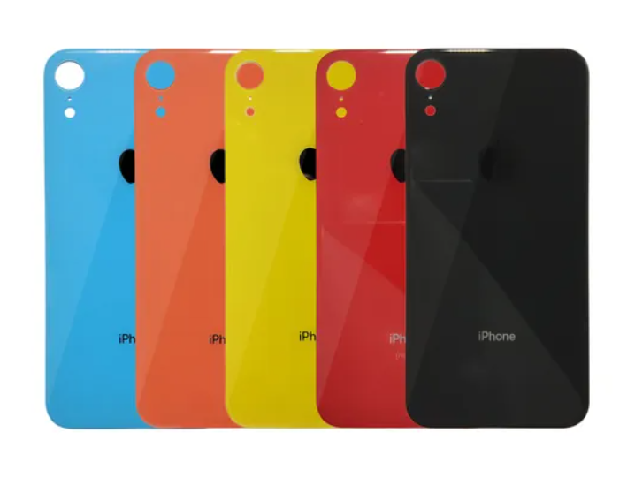 Tampa Traseira Vidro com Furo Maior Para iPhone XR