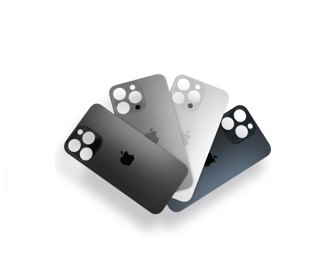 Tampa Traseira Vidro com Furo Maior Para iPhone 15 Pró Max