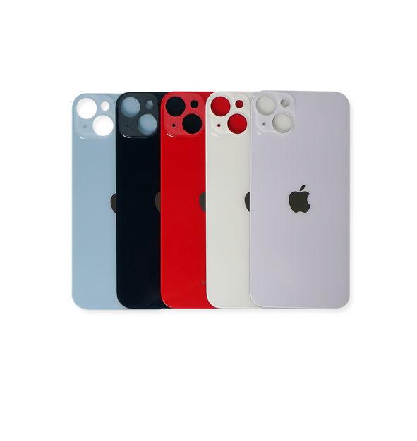 Tampa Traseira Vidro com Furo Maior Para iPhone 14 Plus
