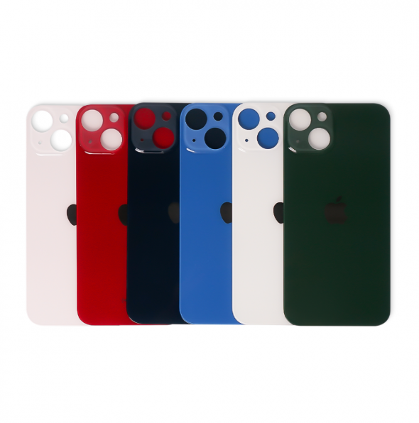 Tampa Traseira Vidro com Furo Maior Para iPhone 13